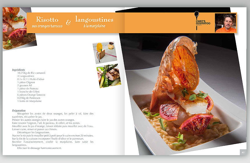 page intérieure - Risotto & langoustines - de 13 chefs + une